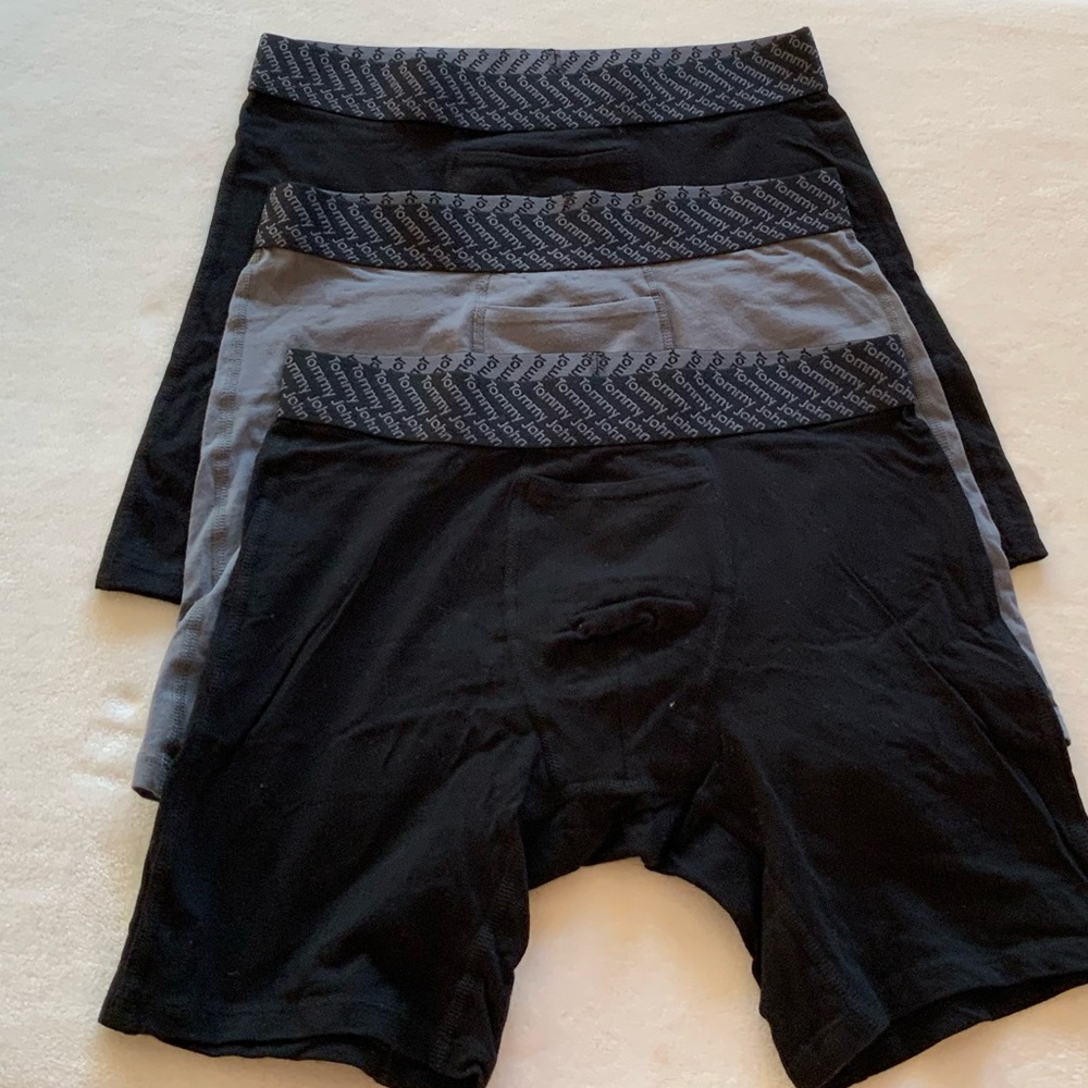 (3) TOMMY JOHN Basics Cotton Blend Boxer Briefs